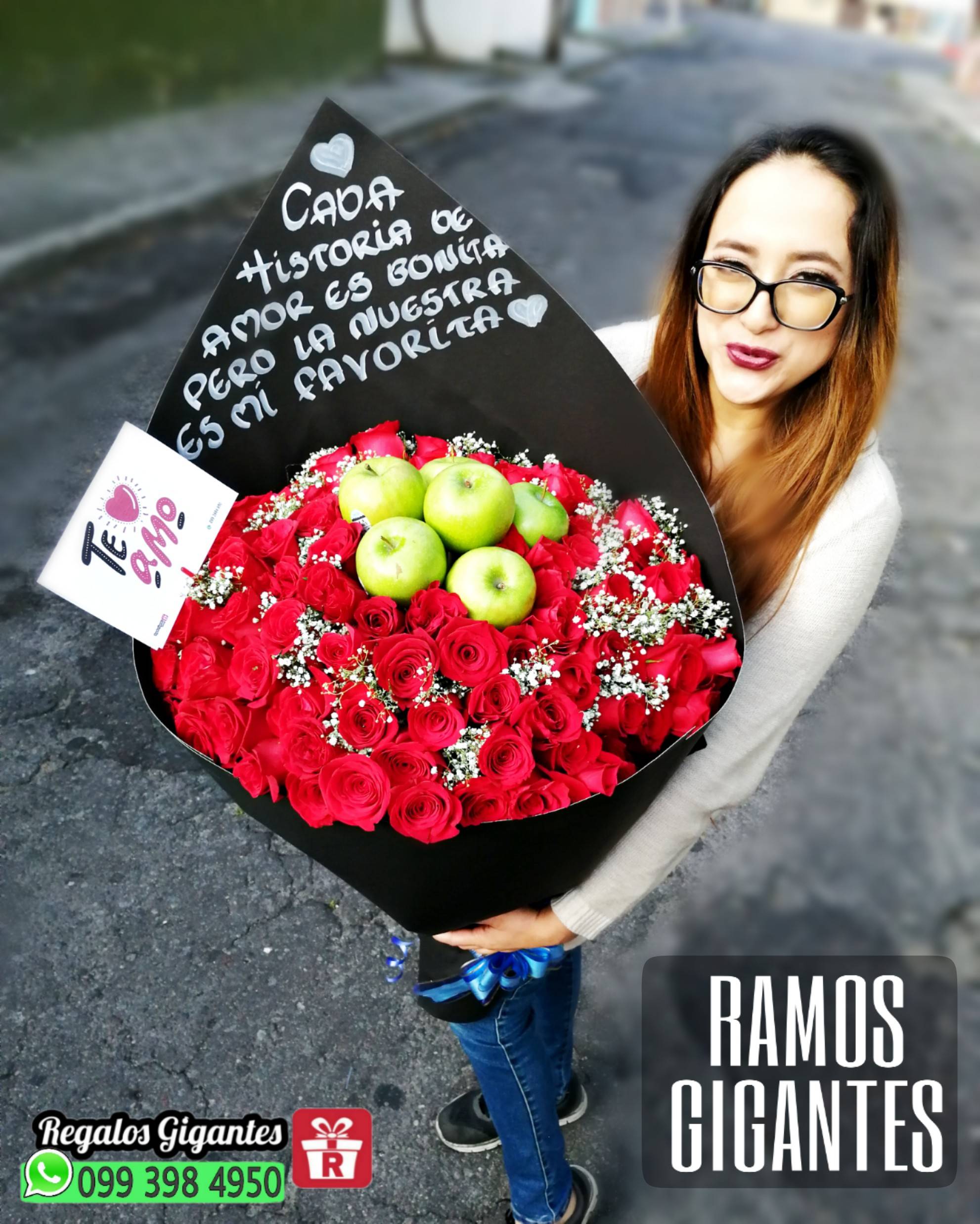 Ramos de rosas gigantes