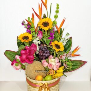 Arreglo floral con frutas (fruti lover)